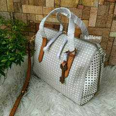 Fossil ZB5490727 Sydney Satchel Grey Polka