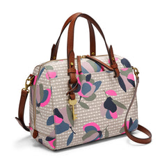 Fossil ZB7314782 Rachel Satchel Floral Multi / White