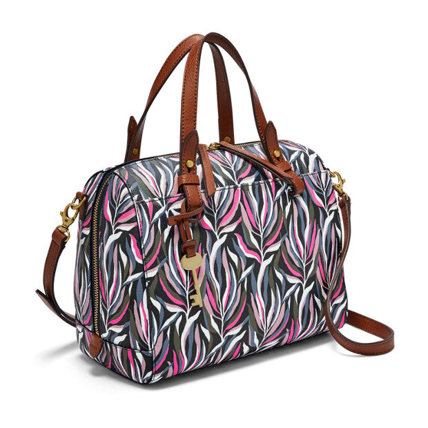 Fossil rachel cheap satchel pink