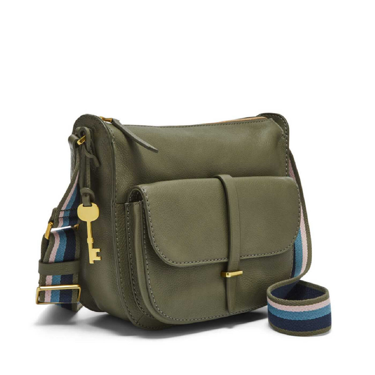 Fossil ZB7411P Ryder Crossbody Bag Bay Leaf Balilene