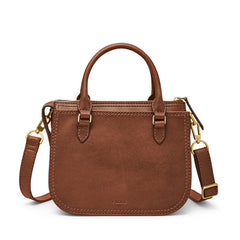 Fossil ZB7587200 Ryder Mini Brown Satchel Bag