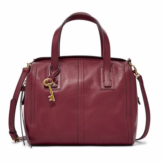 Fossil Zb6847609 Emma Satchel Wine