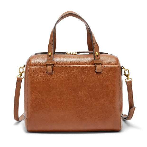 Fossil rachel satchel taupe top