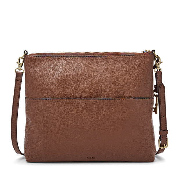 Fossil Zb7267210 Fiona Large Crossbody Medium Brown Balilene