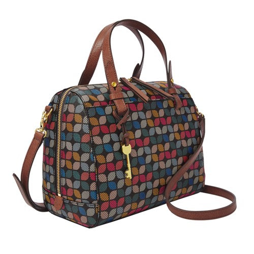 Fossil Zb7314016 Rachel Satchel Black Multi Balilene