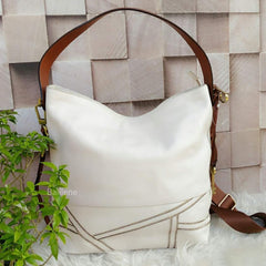 Fossil Zb7399120 Maya Hobo Small Vanilla