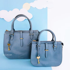 Fossil ZB7587491 Ryder Mini Faded Indigo Satchel Bag