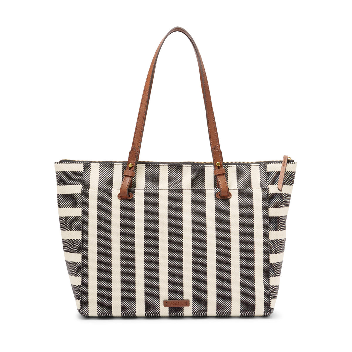 Fossil Zb7497080 Rachel Tz Tote Black Stripe