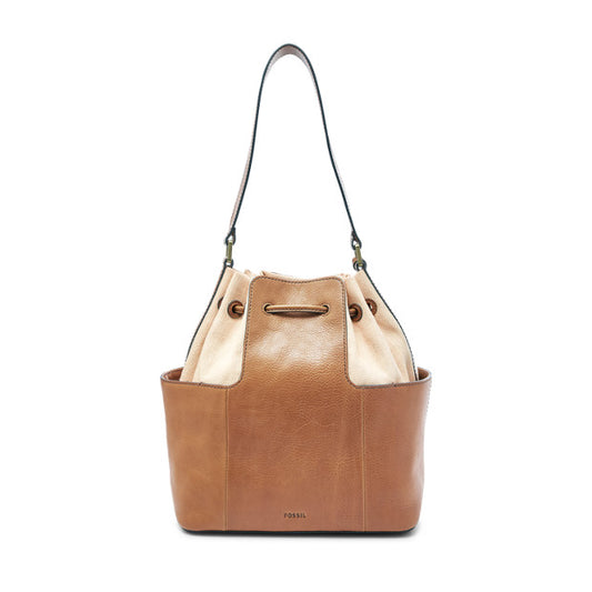 Fossil Zb7530231 Cooper Bucket Shoulder Tan