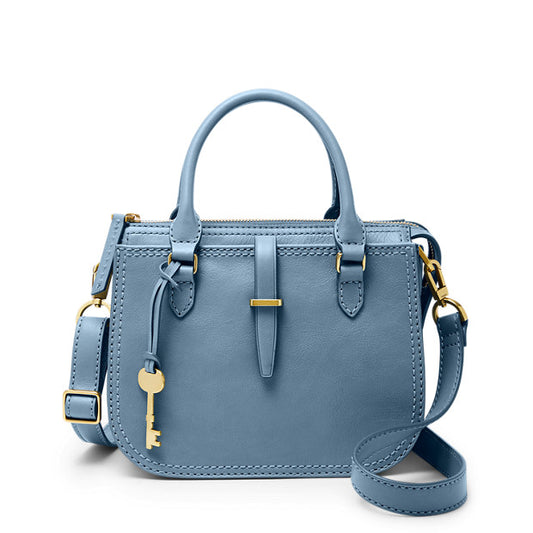 Fossil ZB7587491 Ryder Mini Faded Indigo Satchel Bag