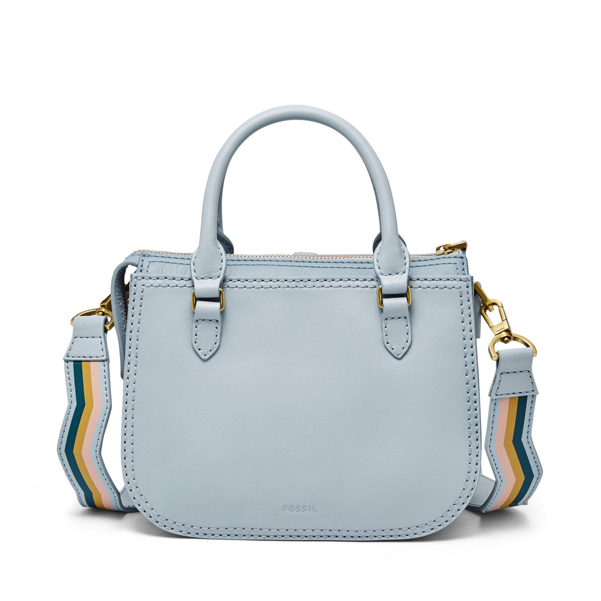 Fossil ryder perforated satchel sales