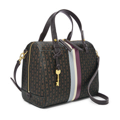 Fossil Zb7794015 Rachel Satchel Black Brown