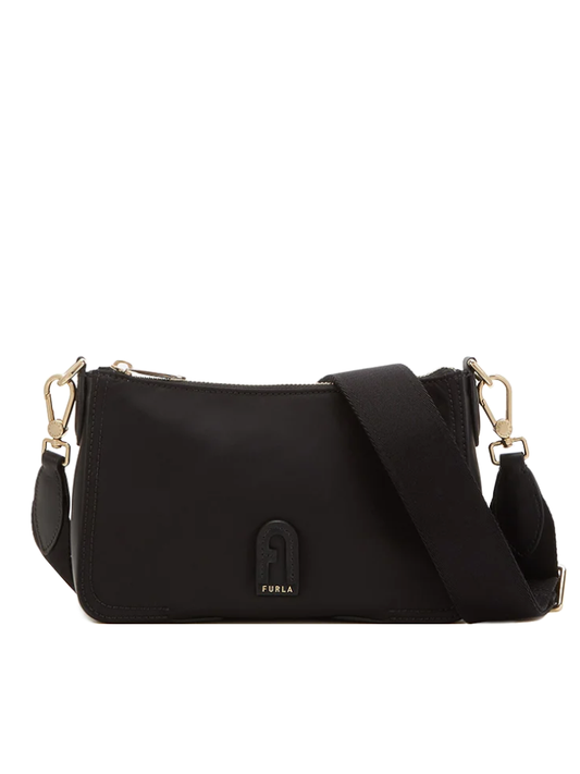 Furla Atena Nylon Crossbody Bag Black