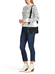 Furla Atena Nylon Crossbody Bag Black