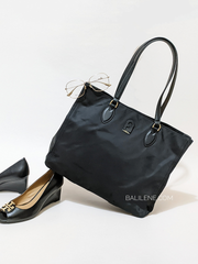 Furla Calipso Nylon Tote Large Bag Black
