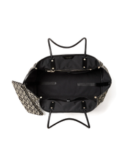 Kate Spade Flower Jacquard Everything Stripe Large Tote Bag Cream Multi