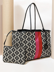 Kate-Spade-Flower-Jacquard-Everything-Stripe-Large-Tote-Bag-Cream-Multi-Balilene-detail-depan