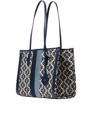 Kate-Spade-Flower-Jacquard-Stripe-Market-Medium-Tote-Blue-Multi-Balilene-samping