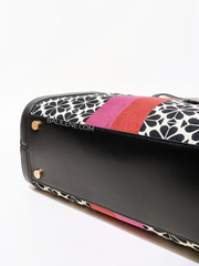 Kate Spade Flower Jacquard Stripe Market Medium Tote Cream Multi