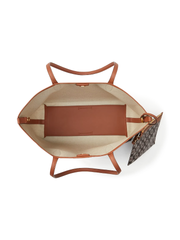 Kate-Spade-Flower-Monogram-Sutton-Medium-Tote-Bag-Black-Multi-Balilene-dalam