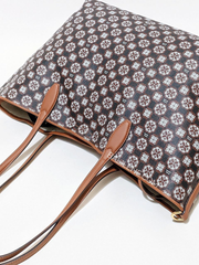 Kate Spade Flower Monogram Sutton Medium Tote Bag Black Multi