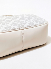 Kate Spade Infinite Spade Flower Coated Canvas Medium Camera Bag Parchment