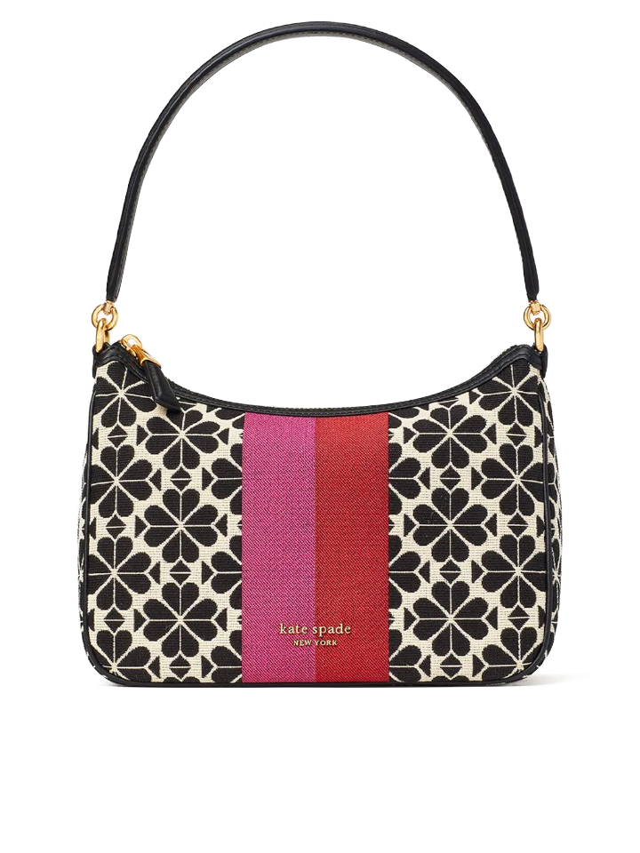 Kate-Spade-Jacquard-Stripe-Sam-Small-Convertible-Shoulder-Bag-Cream-Multi-Balilene-depan