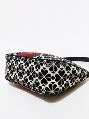 Kate Spade Jacquard Stripe Sam Small Convertible Shoulder Bag Cream Multi