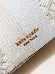 detail-logo-Kate-Spade-Jacquard-Stripe-Sam-Small-Convertible-Shoulder-Bag-Natural-Multi