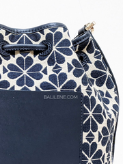 Kate-Spade-K4373-Flower-Jacquard-Stripe-Medium-Bucket-Bag-Blue-Multi-Balilene-detail-belakang