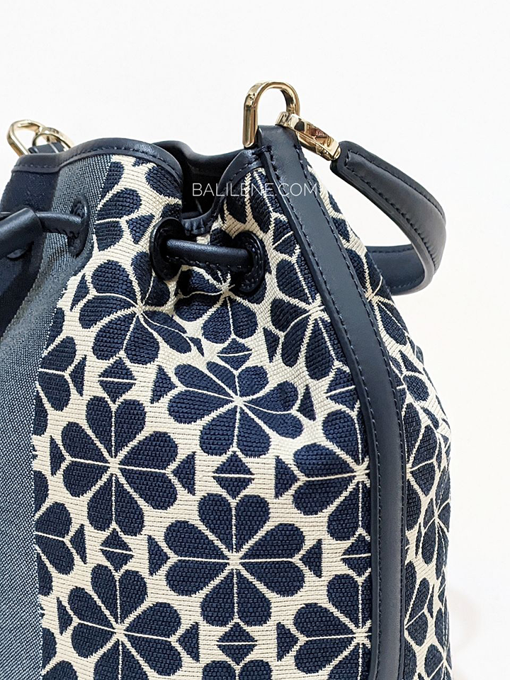 Kate-Spade-K4373-Flower-Jacquard-Stripe-Medium-Bucket-Bag-Blue-Multi-Balilene-detail-samping
