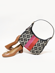 Kate-Spade-K5520-Flower-Jacquard-Stripe-Penny-Small-Hobo-Bag-Cream-Multi-Balilene-detail