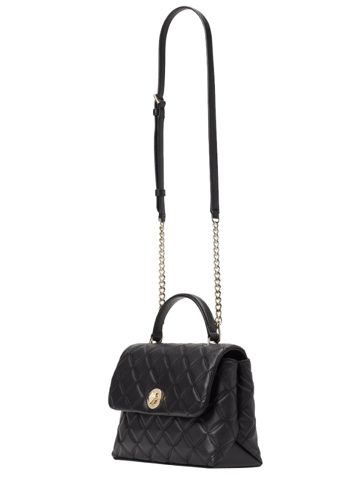 Kate-Spade-K6030-Natalia-Top-Handle-Satchel-Bag-Black-Balilene-samping