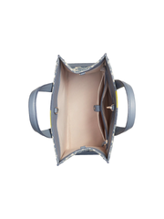 Kate Spade K6840 Flower Jacquard Stripe Manhattan Small Tote Morning Sky Multi