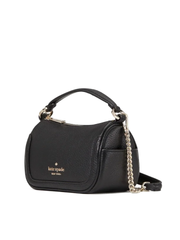 Kate Spade K7335 Smoosh Micro Crossbody Pebbled Leather Black