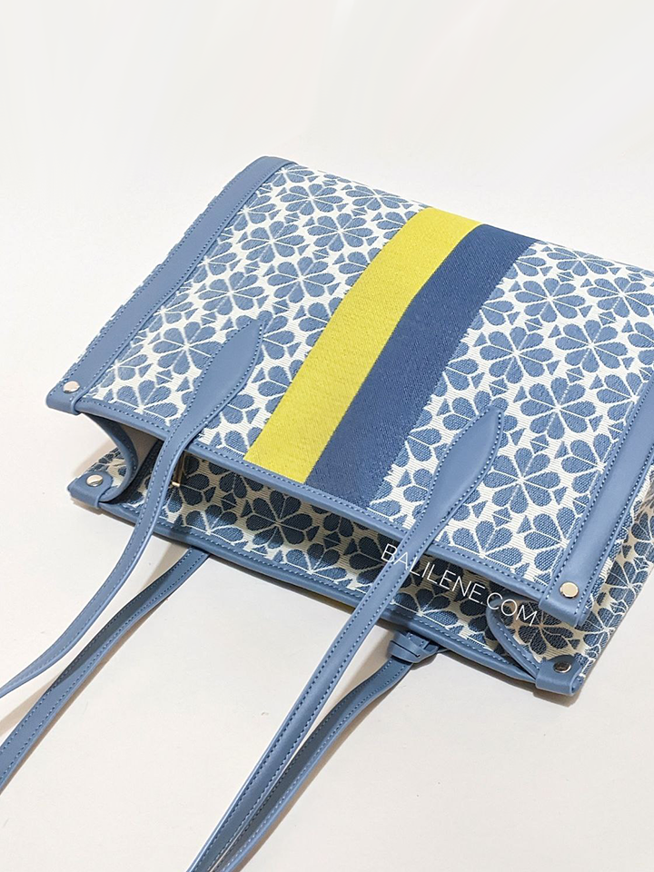 Kate-Spade-Market-Spade-Flower-Jacquard-Medium-Tote-Morning-Sky-Multi-Balilene-detail-belakang