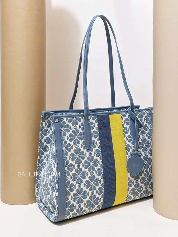 Kate-Spade-Market-Spade-Flower-Jacquard-Medium-Tote-Morning-Sky-Multi-Balilene-detail-depan