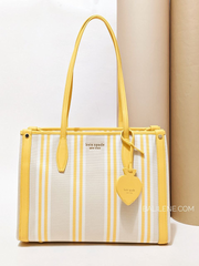 Kate-Spade-Market-Striped-Canvas-Medium-Tote-Morning-Light-Multi-Balilene-detail-depan