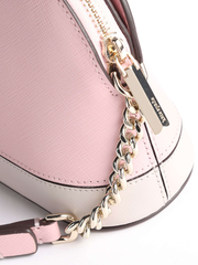 Kate Spade Spencer Small Dome Crossbody Tutu Pink/Crisp Linen