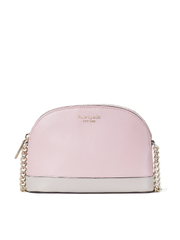 Kate-Spade-PWRU7850-Spencer-Small-Dome-Crossbody-Tutu-Pink-Crisp-Linen-Balilene-depan