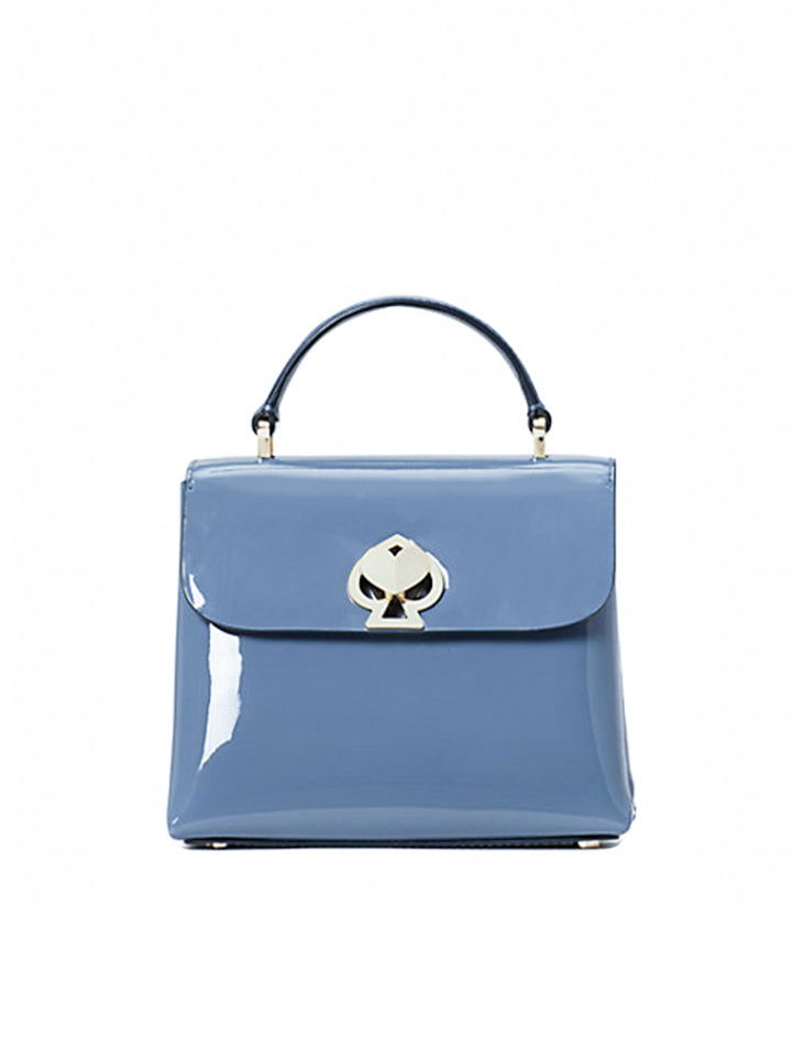 Kate Spade PXR00040 Romy Patent Mini-Top Handle Satchel Bass Blue