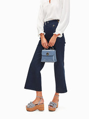 Kate Spade PXR00040 Romy Patent Mini-Top Handle Satchel Bass Blue