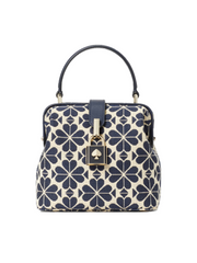 Kate Spade PXR00442 Remedy Spade Flower Jacquard Small Top Handle Blue Multi