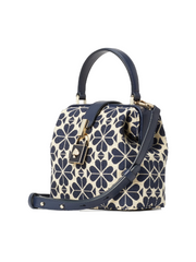 Kate Spade PXR00442 Remedy Spade Flower Jacquard Small Top Handle Blue Multi