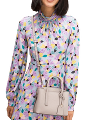 Kate-Spade-PXRUA540-Margaux-Mini-Satchel-Truetaupe-Balilene-onmodel