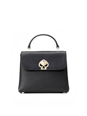 Kate-Spade-PXRUA629-Romy-Leather-Mini-Top-Handle-Satchel-Black-Balilene-depan