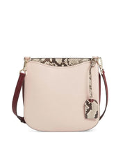 Kate Spade Pxrua345 Margaux Crossbody Large Embbos Snake Pale Vellum