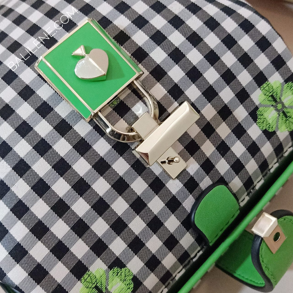Kate-Spade-Pxrub372-Remedy-Gingham-Small-Top-Handle-Green-Multi-balilene-logo
