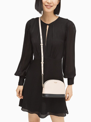 Kate Spade Spencer Small Dome Crossbody Warm Beige/Black