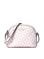 Kate-Spade-WKRU6592-Hollie-Spade-Clover-Geo-Dome-Crossbody-Pink-Multi-Balilene-depan